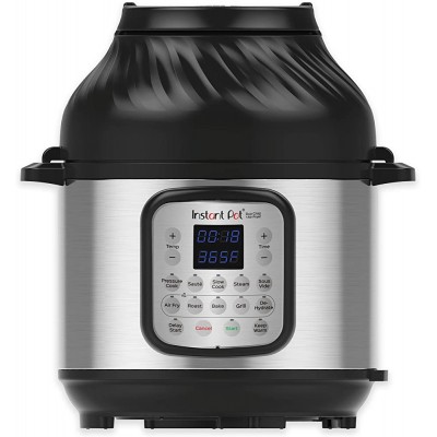 Instant Pot DUO CRISP + Air Fryer 8L Multicuiseur 11 fonctions en 1 : autocuiseur poêle à frire cuiseur vapeur cuiseur lente - B0979GHBHYX