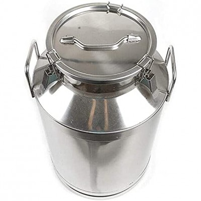 Helikim Boîte à Lait en Acier Inoxydable boîte à thé Seau à Lait Pot fourre-Tout Baril d'huile pour Le Stockage et Le Transport de thé-Grain-Huile,50L - B097K7DD1S8