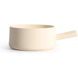LSZ Céramique mitigeur Maison Pot à Lait Casserole Porridge Ragoût feu Ouvert Ramen Soupe Pot Pots à Lait Color : White - B0852WBXF1U