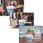 LSZ Japanese Style Feuille Lait Pot mitigeur émail Pot Hot Milk Pot Maison Cuisinière à Induction Universelle Petite marmite à Soupe Pots à Lait Color : Red Size : with lid - B0852WD86QC