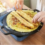 Poêles à crêpes et blinis Crepe Pan Poêle à frire de cuisine Pan Wok Omelet omelet Crêpe Pan Cuisinière ronde for poêle à induction et à gaz - B09GLHRBJW5