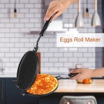 Poêles à crêpes et blinis Crepe Pan Rouleaux d'œufs PAN 18 cm de cuisson de cuisson long poignée alliage d'aluminium pour crêpes pour le ménage Color : Default - B099F5MLD2P