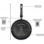Premier Cookware Essentials Poêle à crêpes anti-adhésive avec recette Compatible induction Gris 24 cm - B083Y4CHZQC