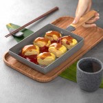 KUCOCOSNEH Tamagoyaki Poêle à omelette japonaise antiadhésive Revêtement granit Alliage d'aluminium Gris 1 - B09MQNPPM9B
