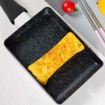 Poêle à Omelette Japonaise Tamagoyaki Casserole Rectangulaire Antiadhésive Poignée en Plastique Poêle à Omelette Noire - B08GKWBZ2BU