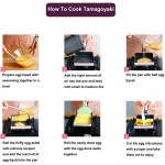 POELE Tamagoyaki japonais Poêle à omelette poêle à œufs – Revêtement anti-adhésif – Rectangle Poêle à frire Mini poêle à frire – Bleu - B074JBCD8KA