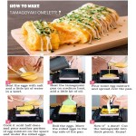 Timagebreze Moule à Omelette Japonaise Tamagoyaki Pan Poêle à Oeufs CarréE à RevêTement AntiadhéSif pour Faire Omelettes ou CrêPes Rose - B08L34RHJF5