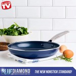 Blue Diamond Cookware Poêle à frire antiadhésive 26cm Bleu CC001597-001 - B07CZY172GD