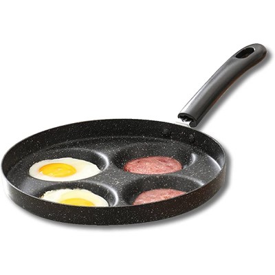Poêle à Frire à Oeufs de 4 Tasses Omelette Antiadhésive en Aluminium pour Petit-déjeuner Oeuf Au Plat Hamburger pour Cuisinière à Gaz et Cuisinière à Induction - B08MXYSH2NV