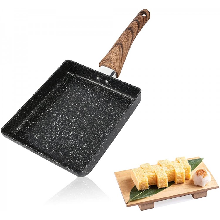 Poêle à omelette Tamagoyaki mini-poêle à frire japonaise rectangulaire antiadhésive 6,1 x 7,3 x 13,8 po - B08H2CCT6T4