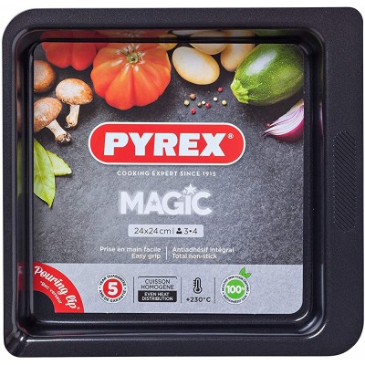 Pyrex Magic Plat à Four Carré en Métal 2.50 L Ø 24 cm - B07G48FJY8I