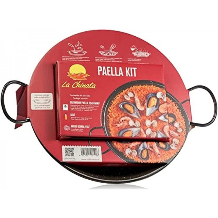 La Chinata Kit Paella avec poêle à paella de 30 cm - B08BRQVB8QM