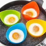 ONPOETRYEE 4 pièces Pocheuses à œufs en Silicone Tasses à pocher en matériau de qualité Alimentaire sans BPA Fabricant d'oeufs pochés Parfait Ensemble de Fabricant d'oeufs pochés - B08ZLTXKX5L
