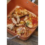 Copper Chef 5 piece Non-Stick 9.5 Large Deep Sided Square Pan Kit As seen on High Street TV by High Street TV - B01DWH4COWP
