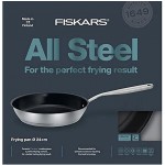 Fiskars 1023759 Poêle All Steel Acier Inoxydable Gris 24 cm - B06XS62C2RC