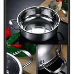 Hemoton Acier Inoxydable Shabu Hot Pot Marmite Cuisine Ustensiles de Cuisine pour Induction Électrique Table de Cuisson Cuisinière à Gaz 30 Cm - B086FK1J2QO