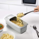 TBEONE Cuiseur à pâtes Micro-Ondes avec passoire Cuiseur à Nouilles Spaghetti résistant à la Chaleur - B095P81GQST