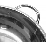 Quici 34 cm en acier inoxydable Hot Pot Cookware Shabu cuisinière cuisson Maison Outil de cuisson - B076D1CSTXB
