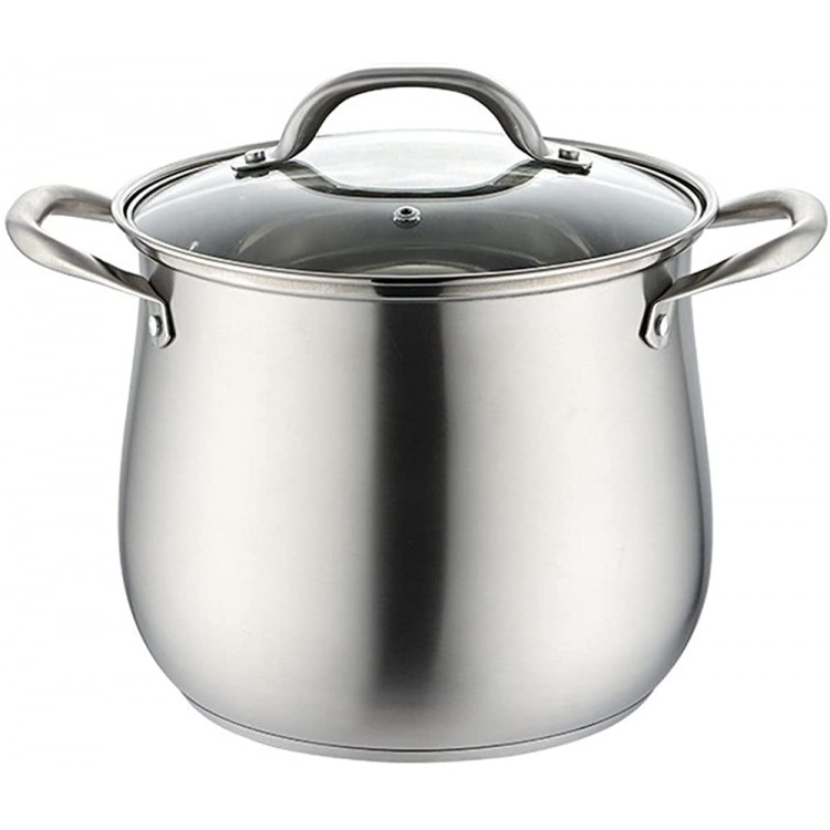 WANGYAN 304 Pot d'acier en acier inoxydable en acier inoxydable Double Porridge Double Porridge de cuisson Universal Fond Épaississement Stew Pot Color : 22cm - B09VKZZ9V28