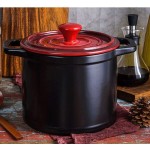 Accueil Casserole Pot ragoût Pot Soupe céramique Haute température Pot antiadhésif Nouilles bouillies Lait Chaud avec Couvercle Pot Pierre Taille: A - B08ZS86QFQ5