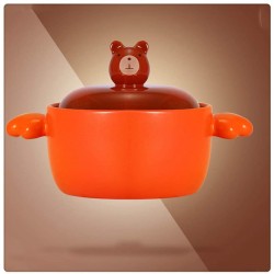 PIANA 1.8L Casserole en Céramique Coffret Cadeau Dessin Animé Coréen Animal Soupe Pot Ragoût Pot À Haute Température Flamme Nue Maison Cuisine Fournitures Color : Style 3 - B09NPM79PGC
