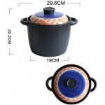 Pot Lait céramique Peint la Main Haute température Style Japonais Pot Soupe Pot Argile Casserole Cuiseur Pierre - B08QMWS5ZV2