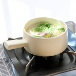 SBDLXY Casserole à Soupe Casserole en céramique créative Pot à ragoût Pot à Une poignée Pot à Lait Pot à Ramen Pot à Soupe - B08XX575F8D