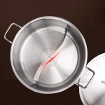 SMEJS Hot Pot Cooker Canard Pot Cuisine Casserole Soupe outil de cuisson en acier inoxydable double Hot Pot Induct - B0933925PLT