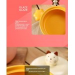 ZAIZAI 1.8L Casserole En Céramique Coffret Cadeau Dessin Animé Coréen Animal Soupe Pot Ragoût Pot À Haute Température Flamme Nue Maison Cuisine Fournitures Color : Black - B09BBJGHZMT