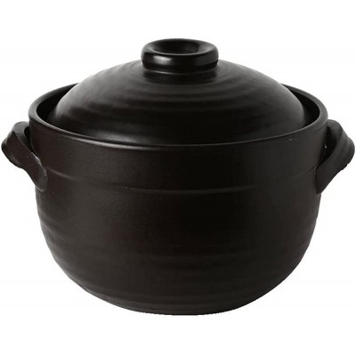 BKWJ Casserole 2.3L Plats Casserole Bol en pierre,Maison Stew Pot Pot Stockpot Bol en pierre,Céramique Ceramic Claypot Pot Cuisson Pot de riz - B09J2YMQ1Q8