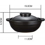 BKWJ Casserole Bol en céramique avec couvercle,Stew Pot Stockpot Pot,Céramique Ceramic Claypot Pot Cuisson Pot de riz - B09J2B3B6ZP