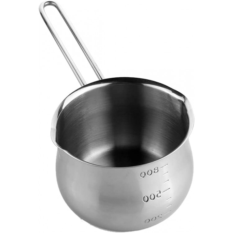Casserole pot à soupe en acier inoxydable pour casserole à lait pour induction et four pot à lait antiadhésif pour casserole chauffante au chocolat ustensiles de cuisine lavables au lave-vaisselle - B098B7YBMTL