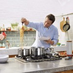 Jamie Oliver Casserole 24 cm Conçue pour tous les types de plaques de cuisson Fabriqué à base d’acier inoxydable Lavable au lave-vaisselle. - B07XT6GVZTN