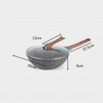 DWY Sets de poêles et casseroles Maifan Stone Cuisinière à gaz 30 cm - B07JMG44MWH