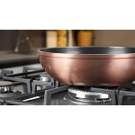 Lagostina Cuivrée Set de casseroles et poêles extérieur effet cuivre aluminium anti-adhésif 5 pièces noir - B08DG8VKBXB