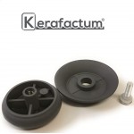 Kerafactum® Bouton de rechange en plastique pour couvercle de casserole Ø 7 cm Plastique siliconé. gris Lot de 2 - B08CXRT21M4