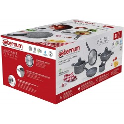 Aeternum Madame Petravera 3.0 Lot de 8 casseroles et poêles en Aluminium compatibles Induction - B08825FF1XD
