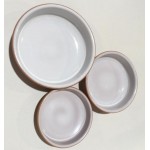 ArtCook Lot de 3 casseroles en céramique 32-28-25 cm Naturel - B097PX6Q9JG
