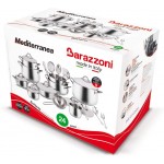 Barazzoni Batterie Méditerranée 24 pièces Composition B 18 10 Fabriqué en Italie acier inoxydable 18 10 - B01CET16T8L