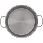 WMF Compact Cuisine Lot de 4 casseroles à induction avec couvercle en verre Cromargan en acier inoxydable poli poli avec graduation intérieure - B07TT87CC6B