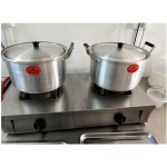 ZHANGZHI Pot en aluminium pot en acier inoxydable pot en acier inoxydable cuisson non magnétique cuisson ustensiles de cuisine polyvalente antiadhésif usage général usage de cuisine Color : 18cm - B09K7XVBP4I