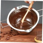 Chaudière chaleur Double Melting Pot en acier inoxydable pour le chocolat Beurre Fromage Caramel Bonbons Cire 1000ml 400ml 2PCS ustensiles de cuisine Set - B091J14KVPN