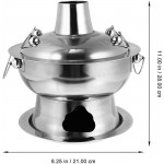 UPKOCH Shabu Shabu Pot en Acier Inoxydable Shabu Chaud Pot Chocolat Fondue Pot Cuisinière Cuisine Cuisine de Cuisine pour Poêle à Charbon - B09K639DZ2I