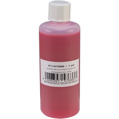 Eurolite UV-Active Tampon encreur rouge transparent 100 ml - B01N7J5SSGC
