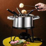 Jayehoze Kit de fondue en acier inoxydable multifonction pour fondue au chocolat - B09X5MY2X3H