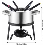 Jayehoze Kit de fondue en acier inoxydable multifonction pour fondue au chocolat - B09X5MY2X3H