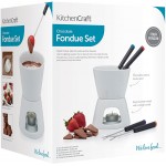 Kitchen Craft Service à fondue au chocolat avec 4 fourchettes - B000IKUBII6