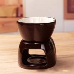 Machine à fondue au chocolat cafetière à fondue ensemble de comptoir machine à chocolat fondue à dessert avec 4 fourchettes et plateau de service pour fête - B08X1J6SH4A