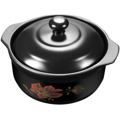 HEMOTON Casserole de Casserole en Céramique Pot: Porcelaine Soup Pot avec Couvercle Ramekins Cuisine de Soupe D' Oignon Français Pot 21. 3X21. 3X10cm 260 ML - B09Z666CRC3