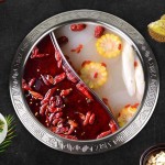 Pot chaud chinois pot à fondue chinois pot chaud divisé festival de haute qualité pour la maison - B096TS7DNX3